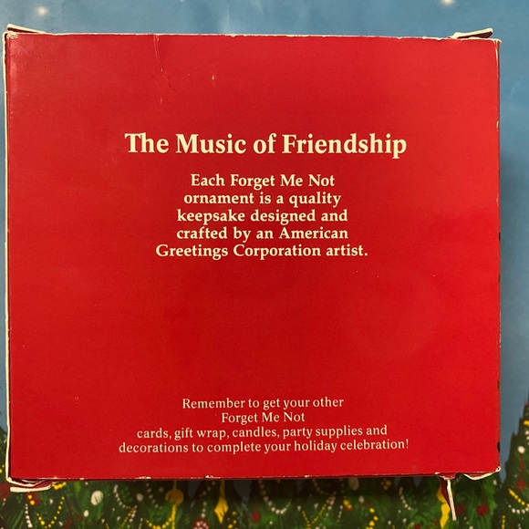 Vintage 1980’s 🎄 American Greetings 🎄The Music of Friendship Mouse Ornament - Picture 5 of 6